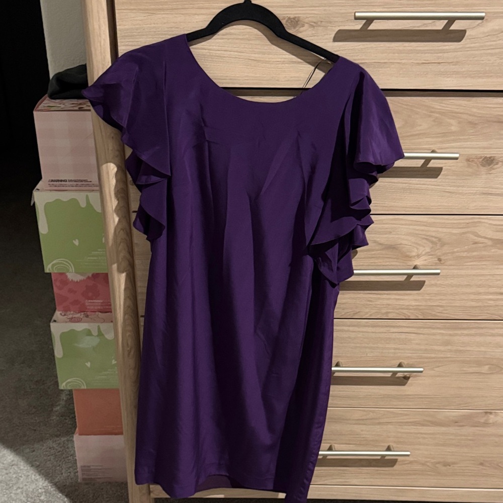 Donna Morgan Deep Purple Dress